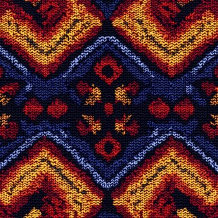 多彩针织几何图案纹理
