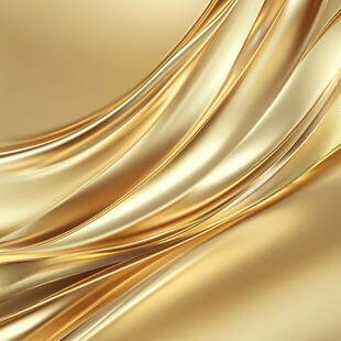 金色丝滑质感流动背景图