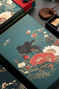 中式花鸟图案精美包装盒