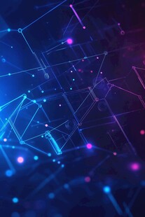 科技感线条粒子抽象背景图