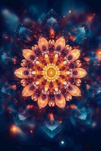 梦幻炫彩分形艺术曼陀罗