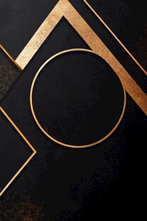 黑金几何边框背景