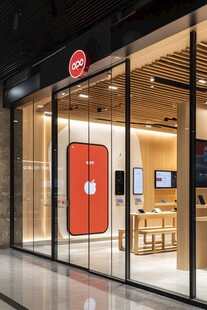 OPPO手机店的时尚店面外观