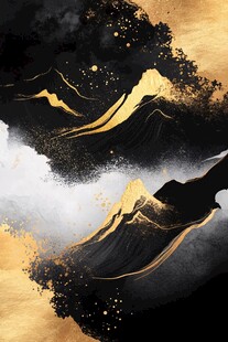 黑金山水墨 尽显东方意境