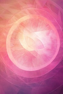梦幻渐变粉色几何圆形背景