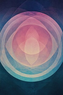 梦幻渐变圆形抽象艺术背景