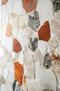 多彩碎石拼接墙面纹理