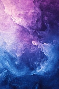 梦幻紫蓝烟雾背景图