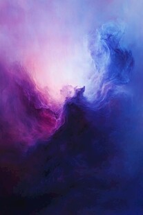 梦幻色彩烟雾抽象艺术画面