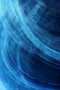 蓝色动感线条抽象背景图