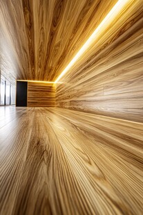 木质空间的简约现代美感