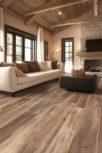 现代木质风温馨客厅一角