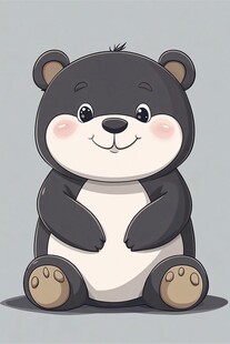 可爱小熊卡通形象