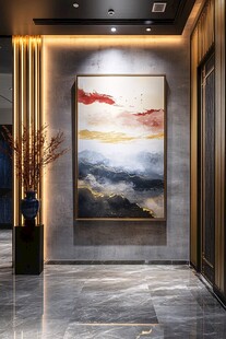 现代玄关 艺术挂画装饰空间