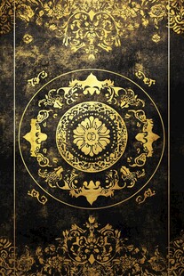 黑金奢华复古花纹背景图