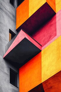 色彩斑斓的建筑外立面