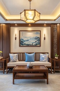 中式典雅客厅室内设计