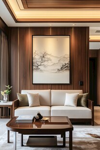 新中式客厅的雅致氛围