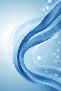 蓝色动感曲线背景图