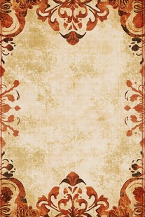 复古花纹边框背景图