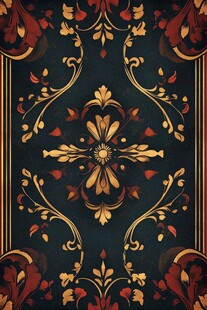 复古华丽花卉图案装饰背景
