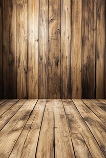复古木质墙面与地板背景