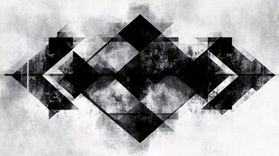 黑白几何抽象艺术图案