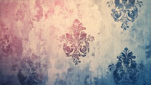 复古花纹背景图