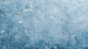 浅蓝色花卉纹理背景图