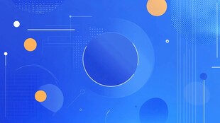 蓝色几何元素科技风背景