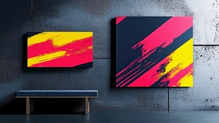 抽象艺术挂画 视觉冲击感强