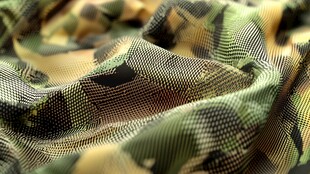 迷彩布料纹理特写
