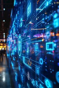 科技感数字屏幕未来场景