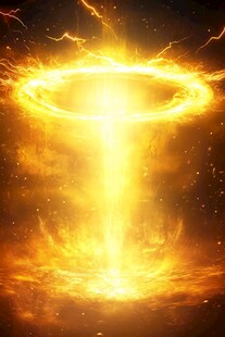 神秘金色能量传送门特效