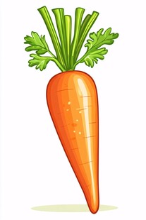 卡通胡萝卜插画