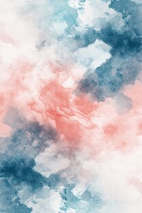 梦幻水彩云彩背景图