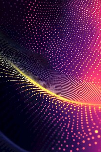 梦幻粒子波浪背景图