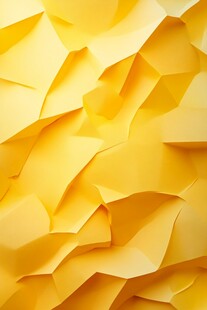 黄色褶皱纸张纹理背景