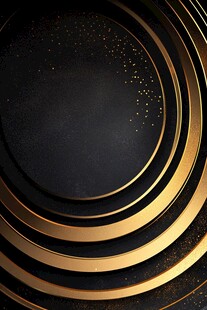 黑金环形背景 奢华质感