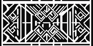 黑白几何图案装饰纹样