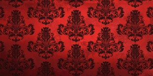 红底复古花纹壁纸图案