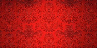 红色华丽花纹背景图案