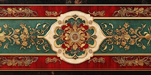 古典华丽中式花纹装饰图