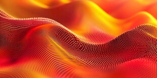 动感绚丽波浪粒子背景图