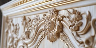 欧式家具精致雕花细节