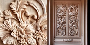 精美木雕门饰细节展示