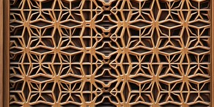 中式木雕几何镂空花纹图案