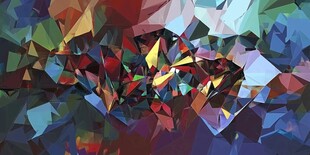 多彩几何抽象艺术图案