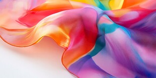 绚丽多彩的飘逸丝绸