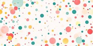 彩色圆点梦幻背景图案